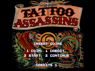 Tattoo Assassins (US prototype) Title Screen